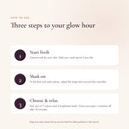 How to use the Lumhour LED mask in three steps