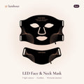 Lumhour LED face and neck mask in black