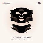 Lumhour LED face and neck mask in black